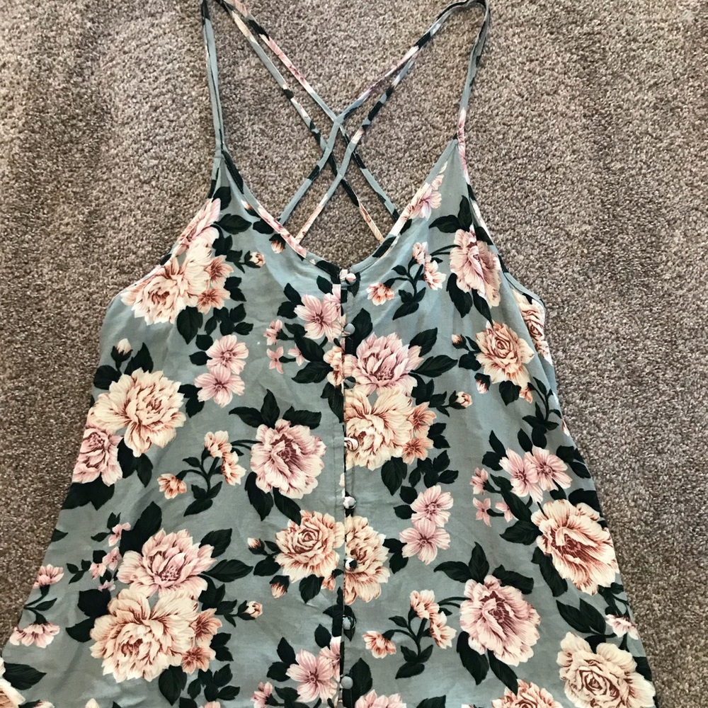 American Eagle Floral Tank